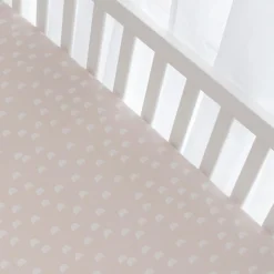 Sheets|Bedding>Living Textiles Crib Fitted Sheet - Rainbow