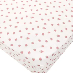 Outlet Crib Fitted Sheet - Strawberries Kids Sheets|Bedding