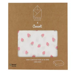 Outlet Crib Fitted Sheet - Strawberries Kids Sheets|Bedding