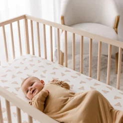 Sheets|Bedding>Perlimpinpin Crib Fitted Sheet-croissants