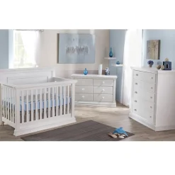 Outlet Crib Modena Vintage White Cribs & Mattresses|Cribs & Mattresses