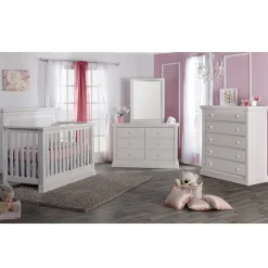Outlet Crib Modena Vintage White Cribs & Mattresses|Cribs & Mattresses