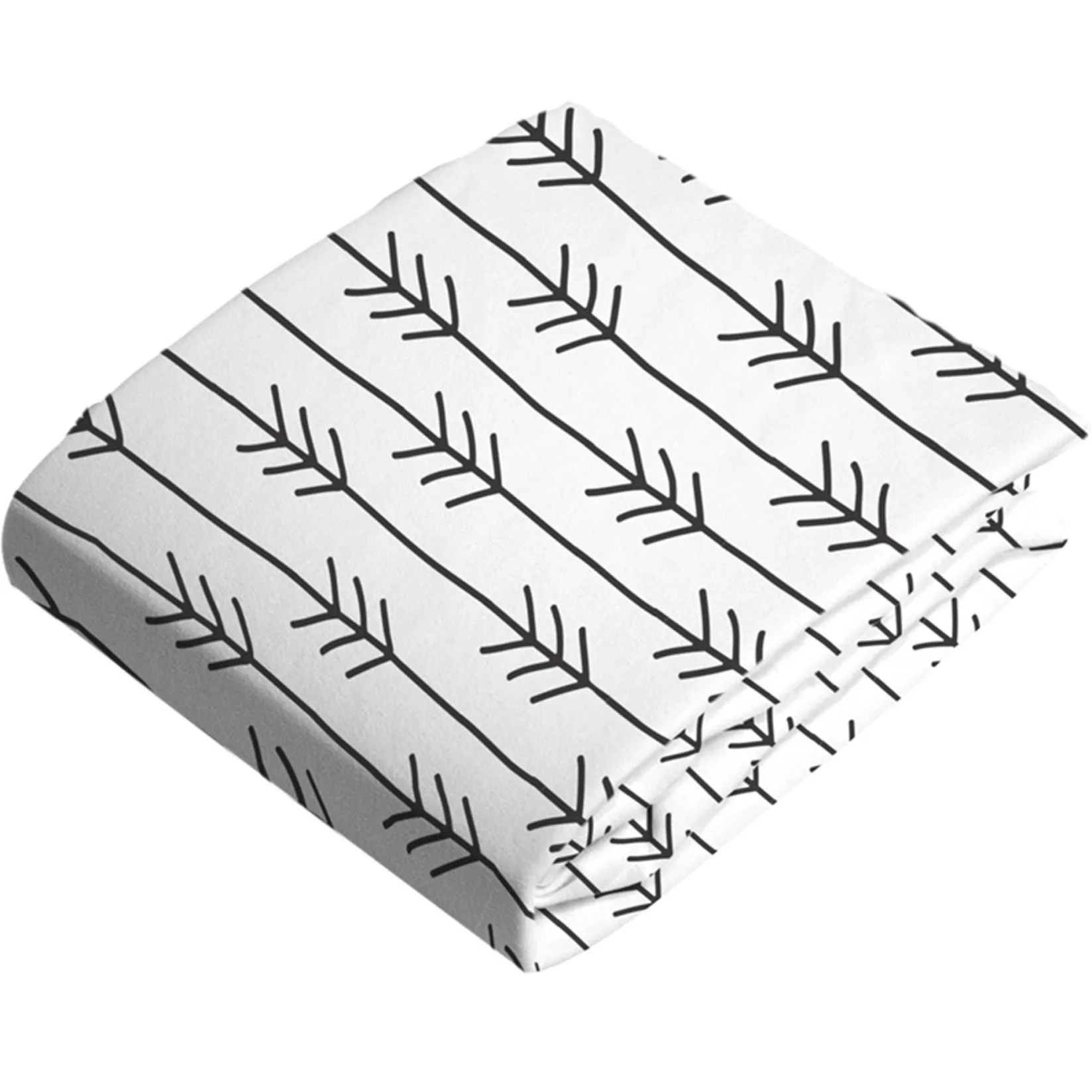 Sheets|Bedding>Kushies Crib Sheet - Flannel Arrow