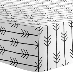 Sheets|Bedding>Kushies Crib Sheet - Flannel Arrow