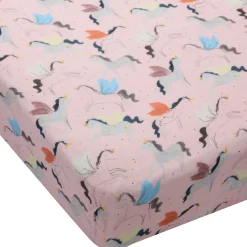 Sheets|Bedding>Loulou Lollipop Crib Sheet-Unicorn Ballet
