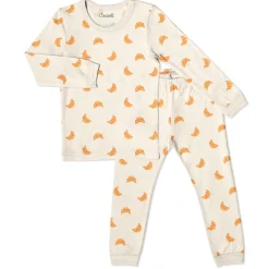 Pajamas & Bathrobes|Pajamas & Bathrobes>Coccoli Croissant Modal Pajamas 2-12