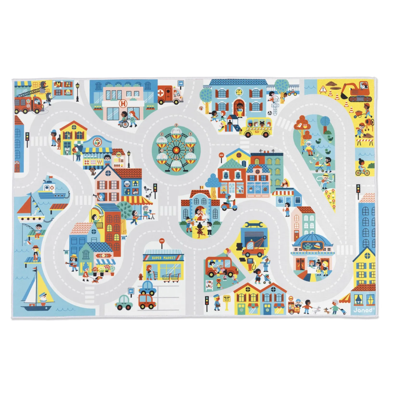 Clearance Cross Roads Play Mat - City Carpet Kids Assembly & Construction