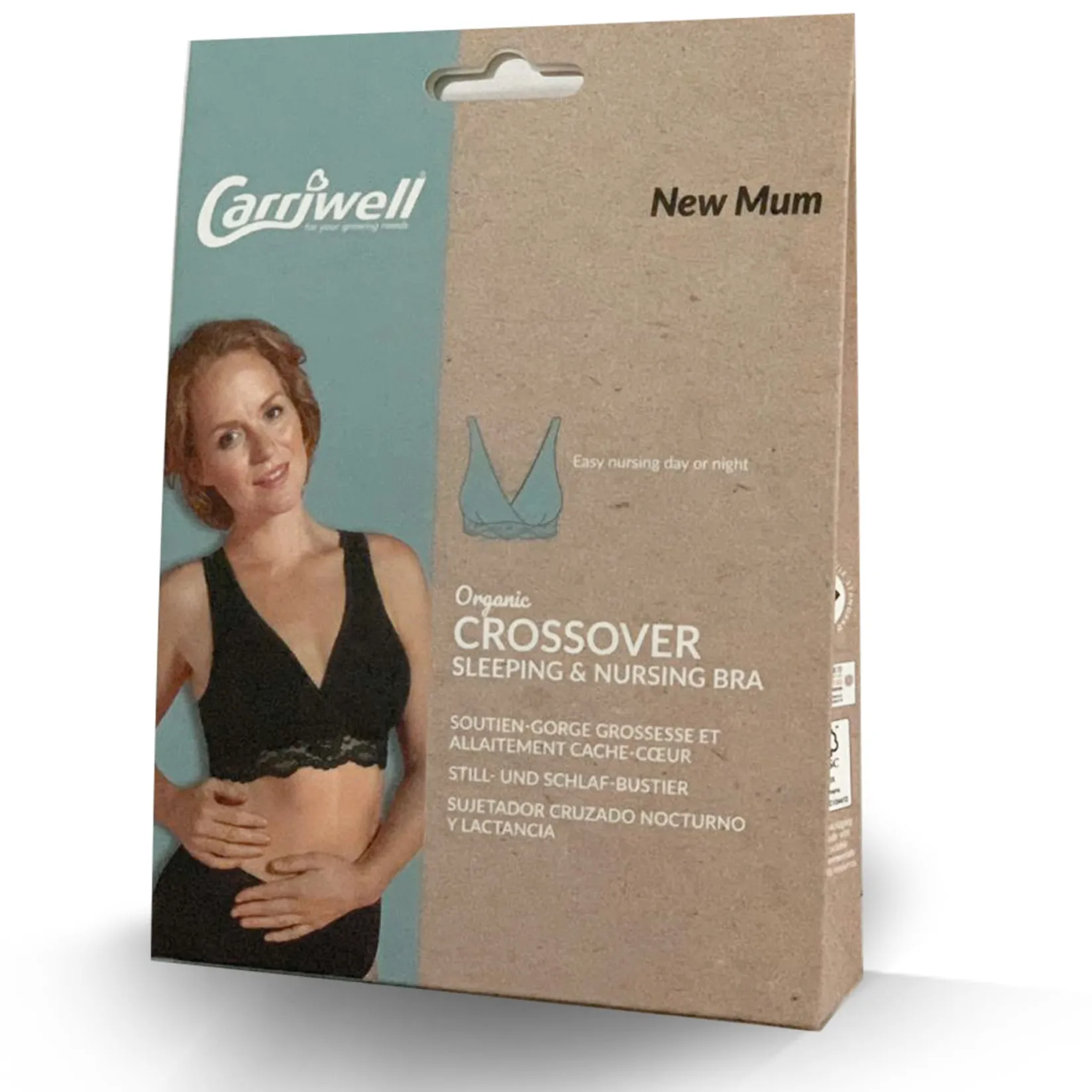 Bras|Underwear>Carriwell Crossover Sleeping Nursing Bra Black