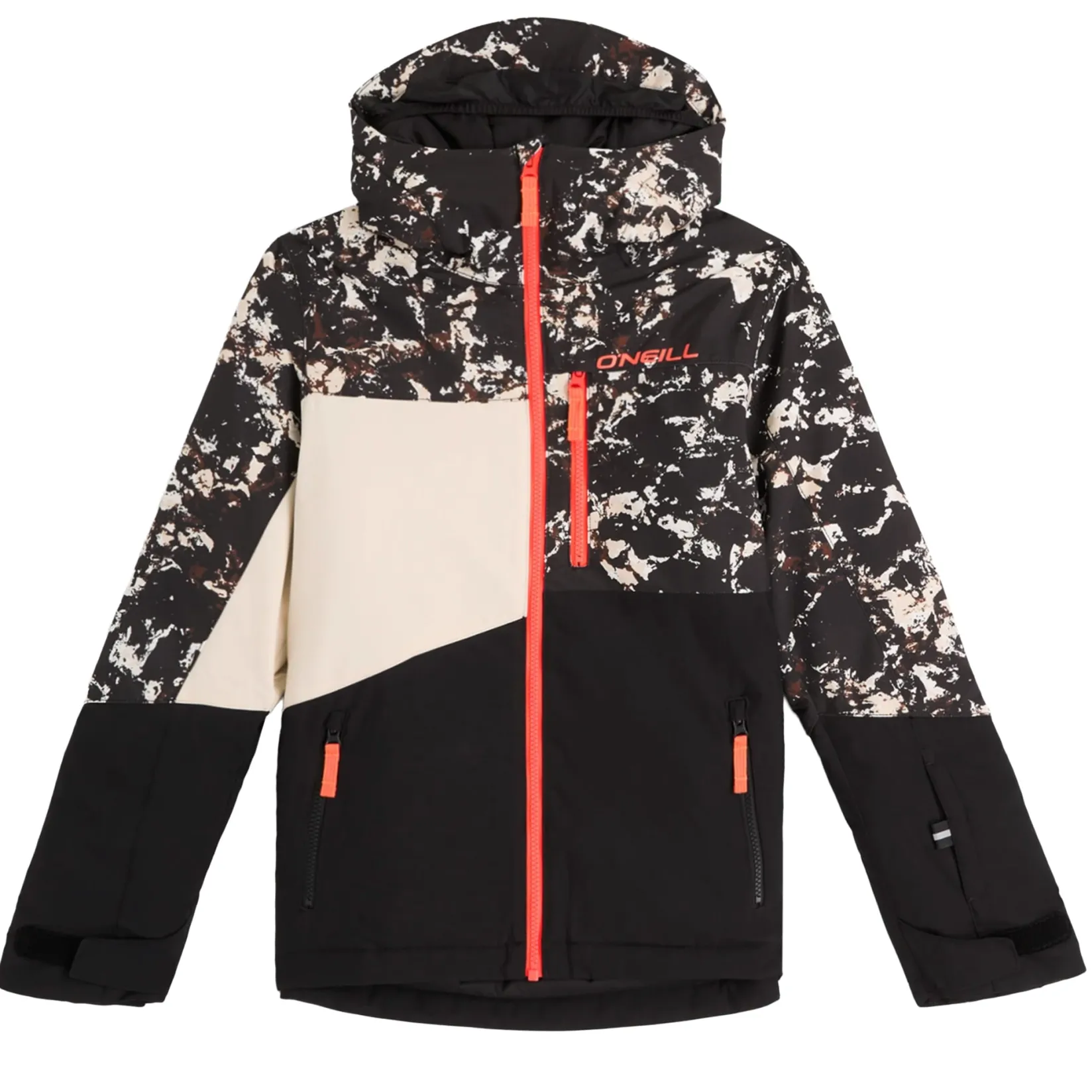 Outerwear|Coats & Jackets>O'Neill Cruz Triple Snow Jacket 8-16 Black