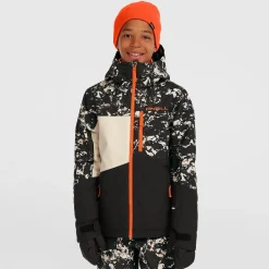 Outerwear|Coats & Jackets>O'Neill Cruz Triple Snow Jacket 8-16 Black