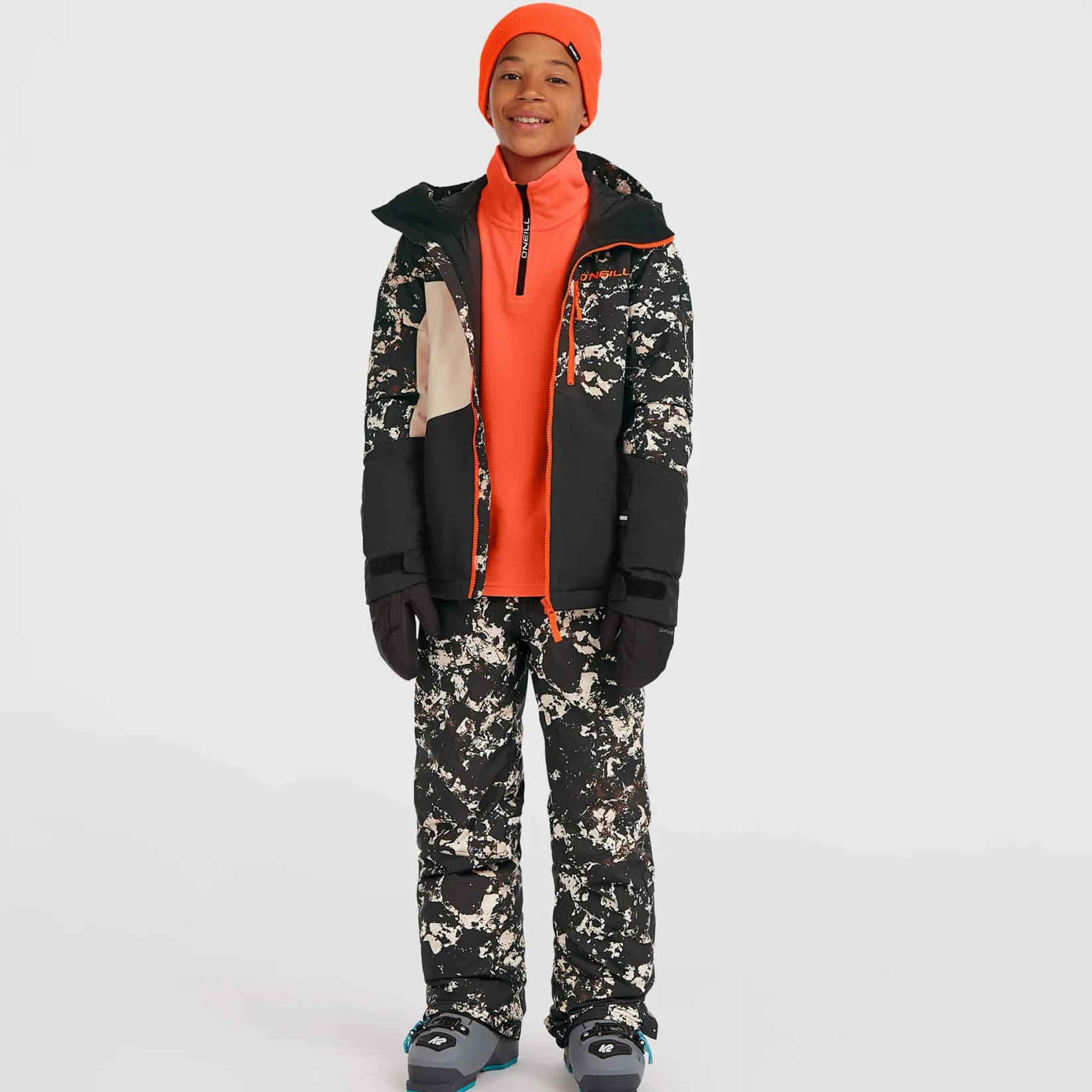 Outerwear|Coats & Jackets>O'Neill Cruz Triple Snow Jacket 8-16 Black