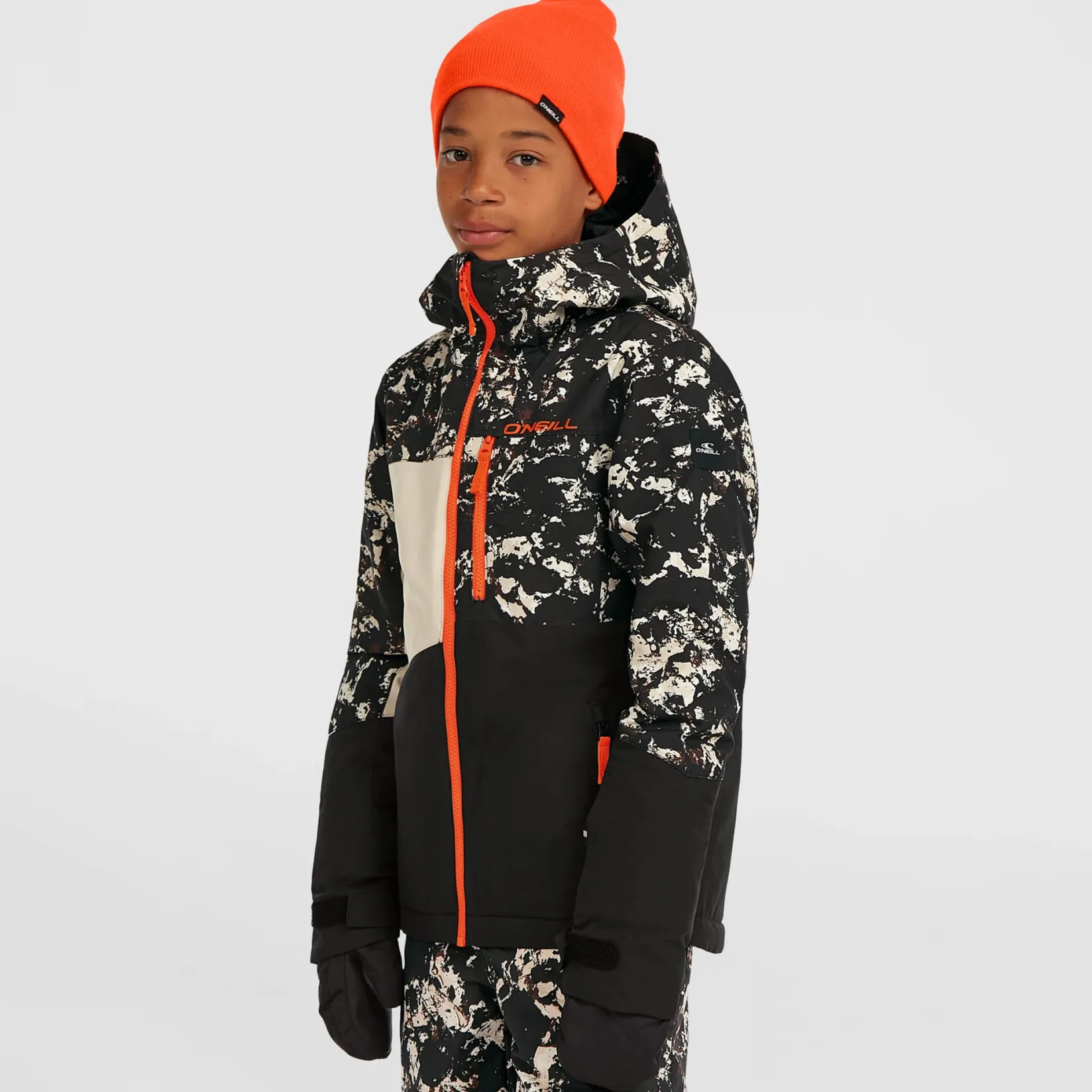 Outerwear|Coats & Jackets>O'Neill Cruz Triple Snow Jacket 8-16 Black