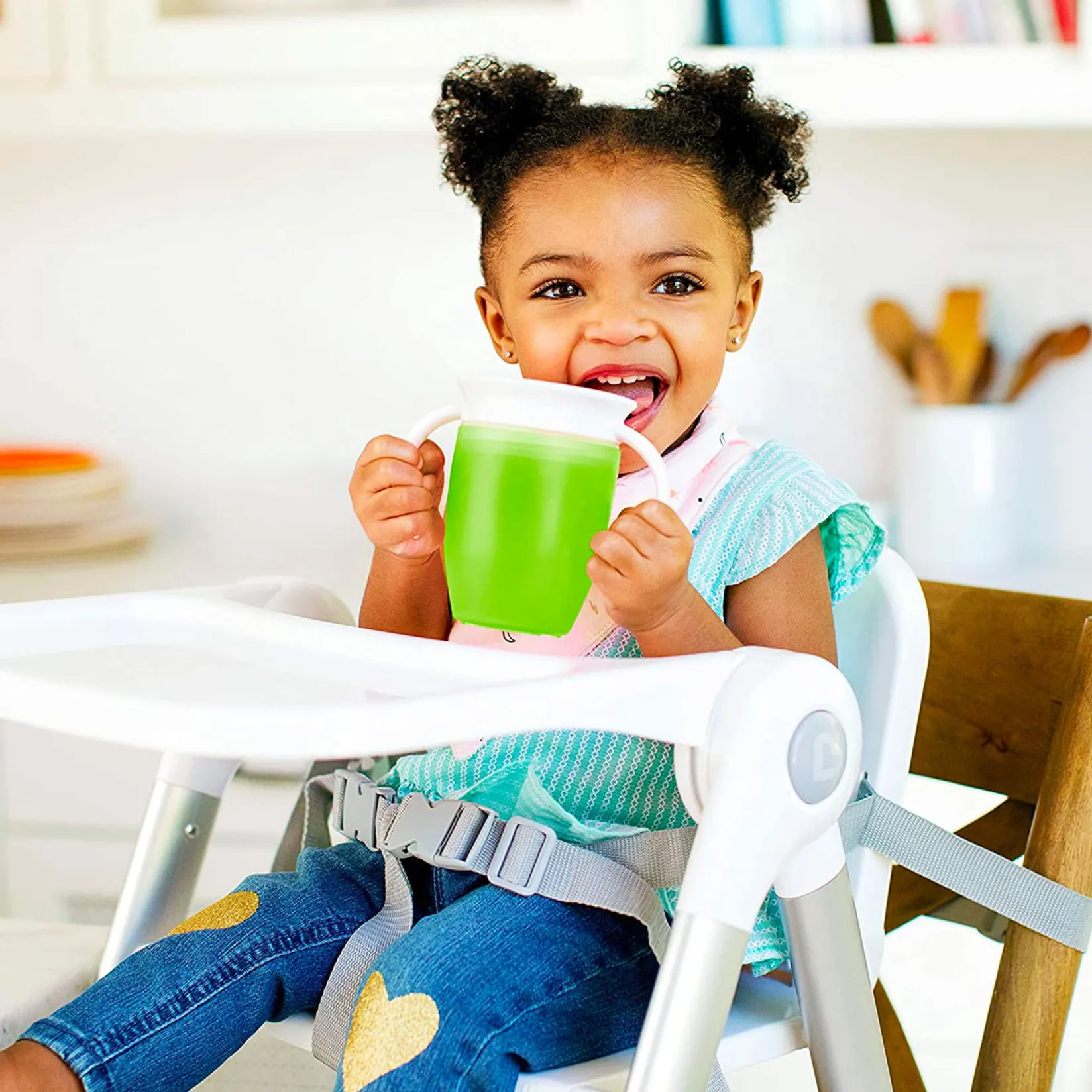 Clearance Cup 360 7oz (2) - Blue Green Kids Breastfeeding|Tableware