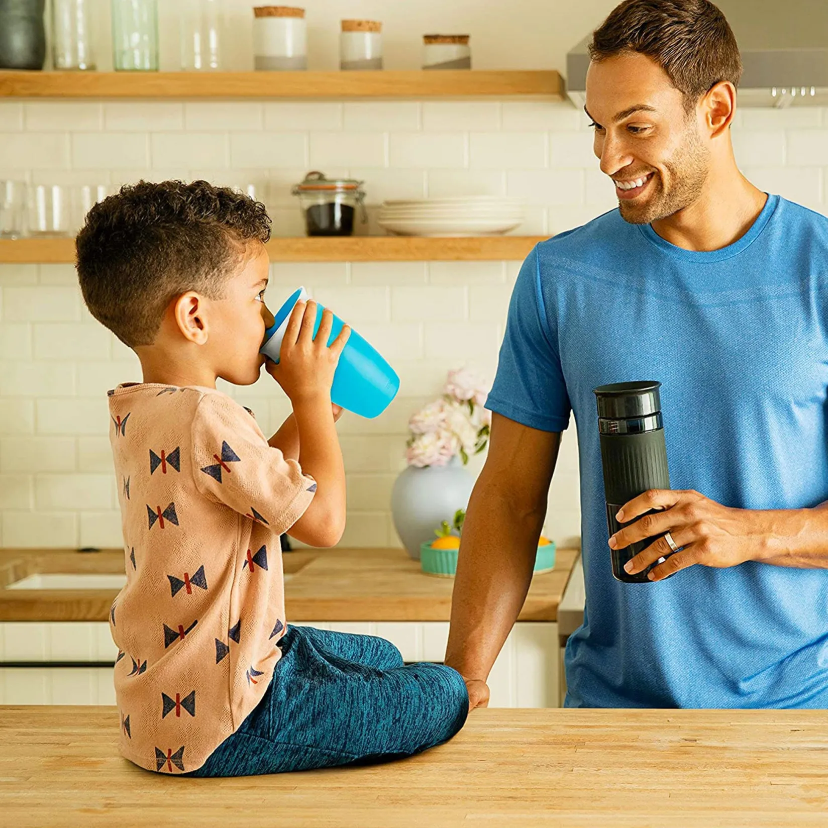 New Cup 360 10oz - Blue Kids Tableware|Plates & Placemats