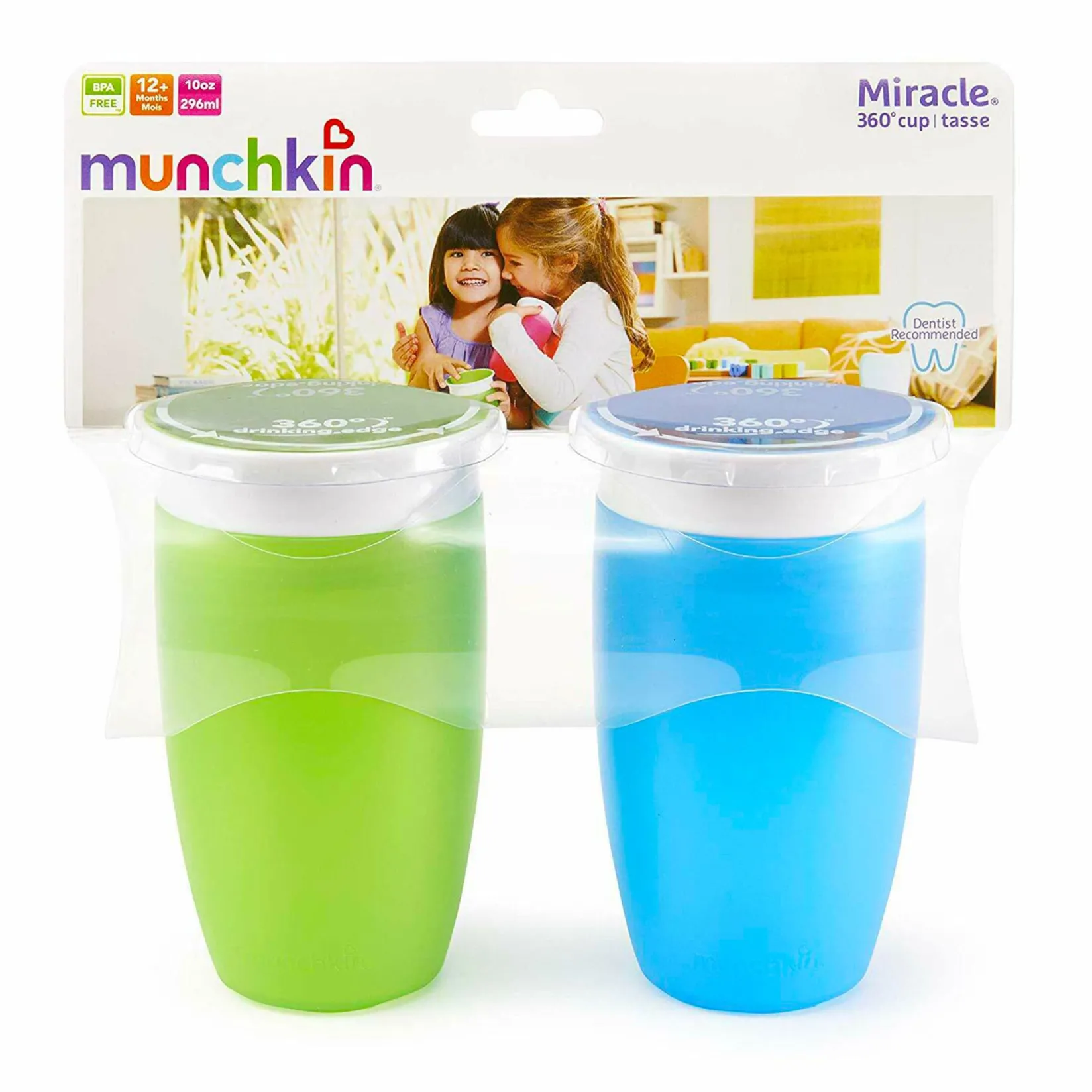 Online Cup 360 10oz(2) - Blue Green Kids Breastfeeding|Tableware