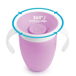 Breastfeeding|Tableware>Munchkin Cup 360 7oz (2) Pink Purple