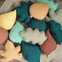 Discount Cushion Ash Leaf - Mustard Cushions