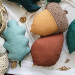 Cushions>The Butter Flying Cushion Birch Leaf - Rust