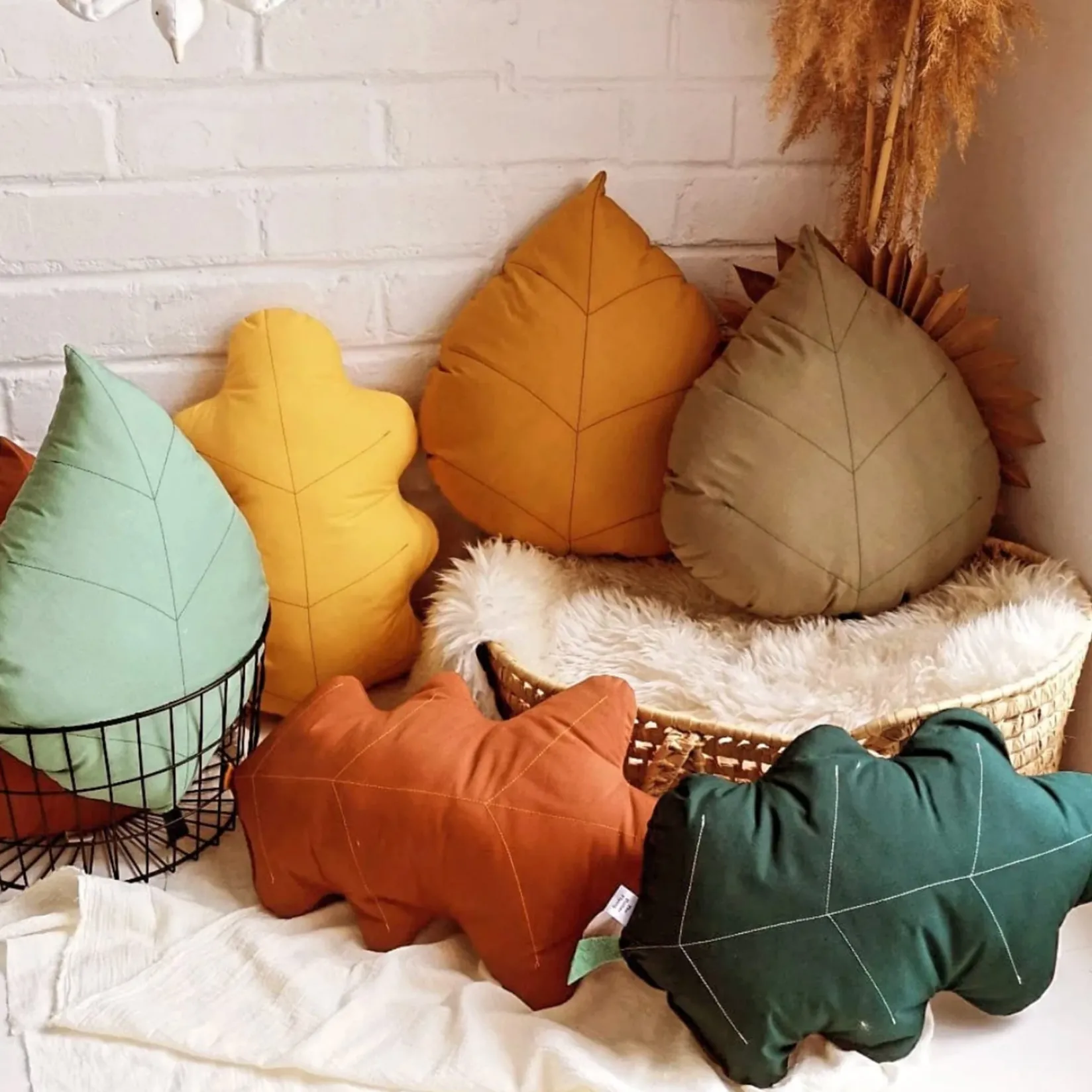 Cushions>The Butter Flying Cushion Birch Oak - Mustard