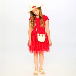 Best Daffodils Straw Purse Kids Waist Bags