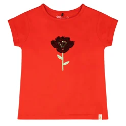 Tops>Deux par Deux Daffodils T-shirt 7-10 Red
