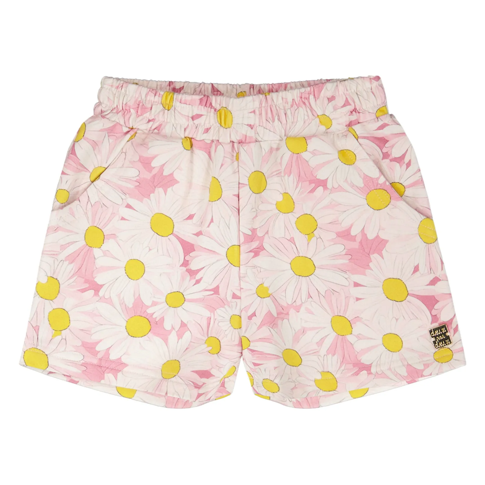 Shorts & Bermuda>Deux par Deux Daisies Sweat Short 7-10 Pink