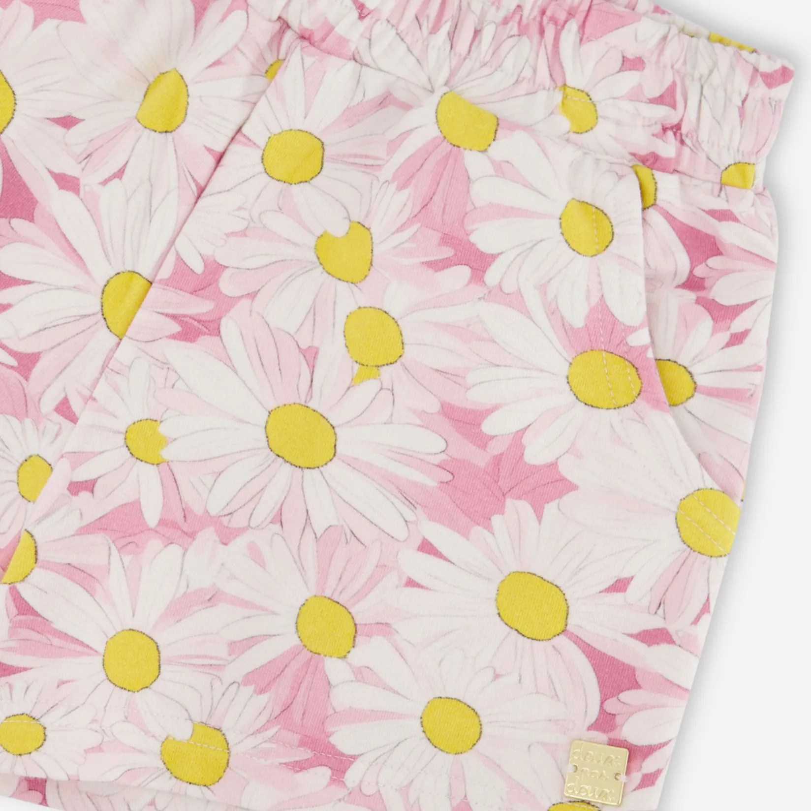 Shorts & Bermuda>Deux par Deux Daisies Sweat Short 7-10 Pink