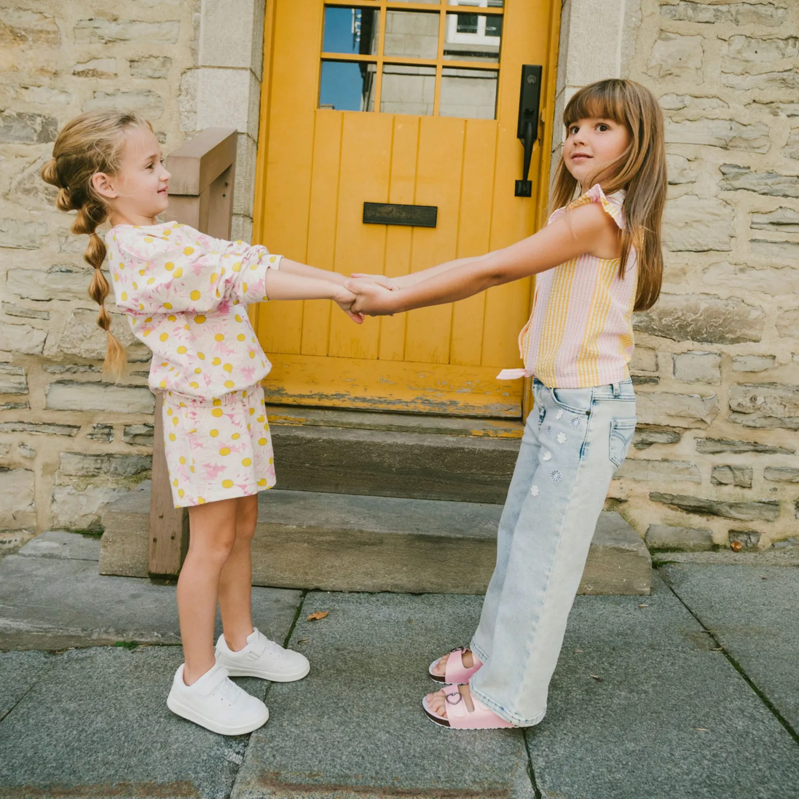 Shorts & Bermuda>Deux par Deux Daisies Sweat Short 7-10 Pink