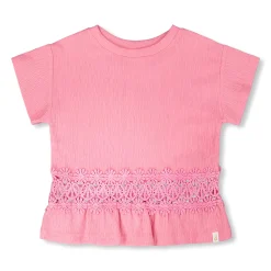 Tops>Deux par Deux Daisies T-shirt 7-10 Pink