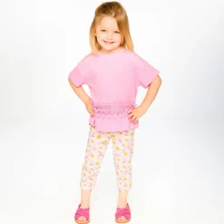 Tops>Deux par Deux Daisies T-shirt 7-10 Pink