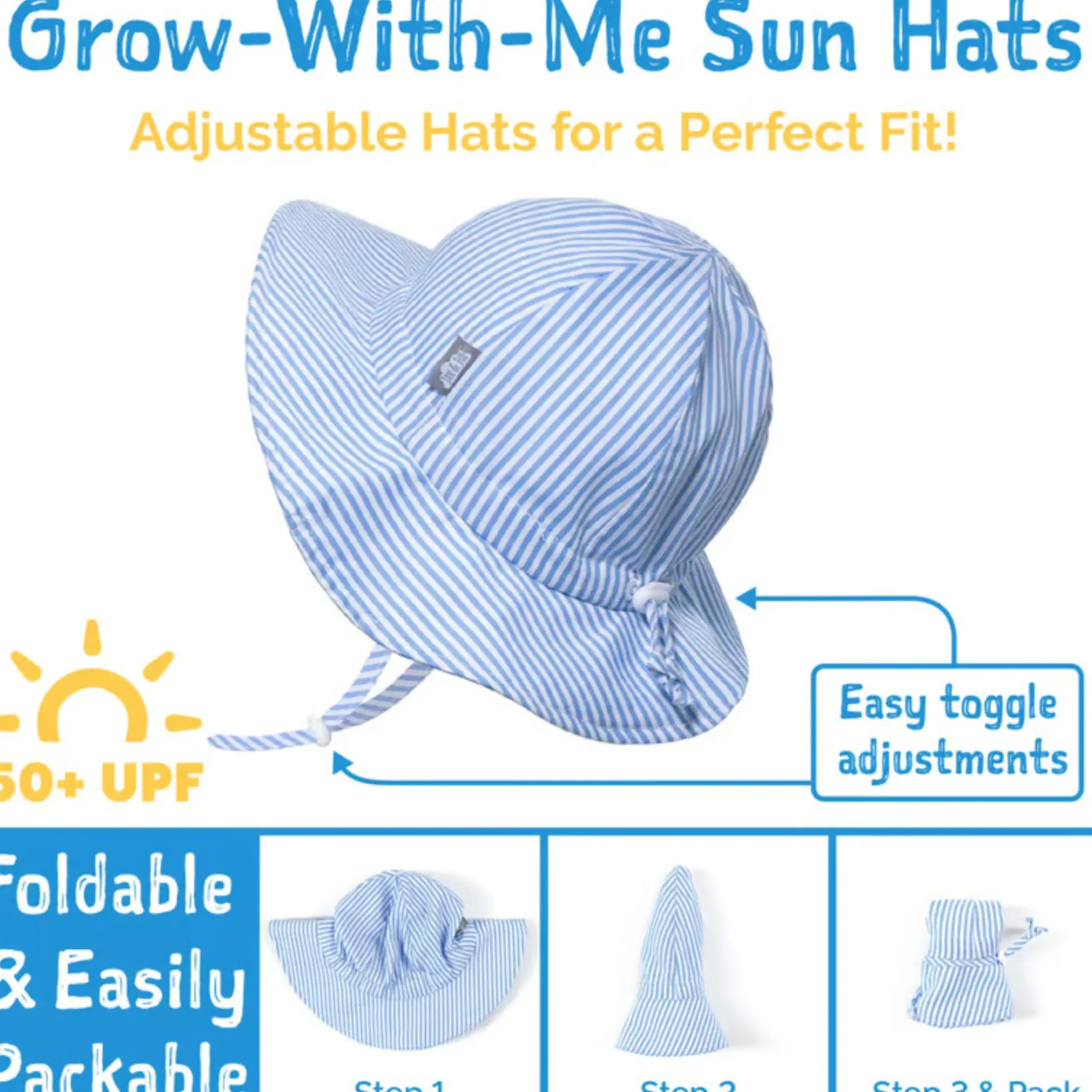 Hats & Caps>Jan n Jul Daisy UV Cotton Hat 2-5y Purple