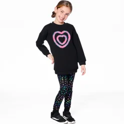 Tops>Deux par Deux Dance Heart Tunic 3-6 Black