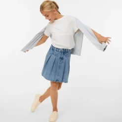 Skirts>Vero Moda Danni Pleated Skirt 7-14y Denim