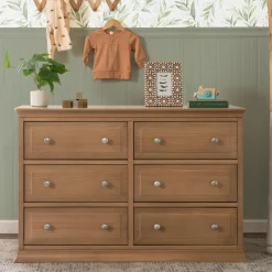 Storage Furniture>DaVinci Signature 6-Drawer Double Dresser - Hazelnut