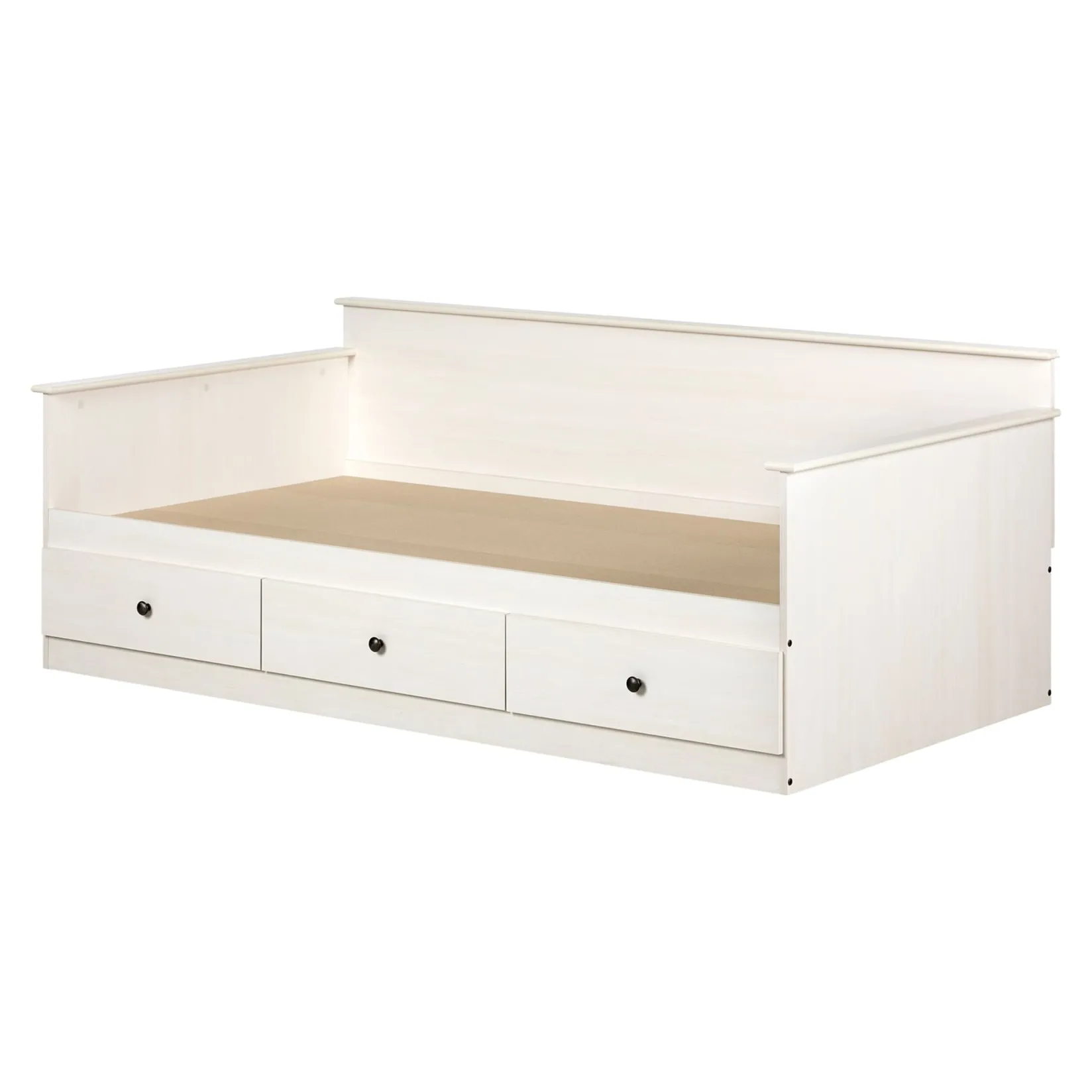 Hot Daybed with Storage - Plenny White Wash Twin, Full & Queen Beds