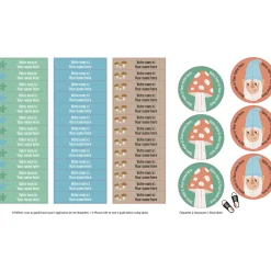 Hot Daycare Name Labels - Gnomes Kids Personalized Name Labels|Personalized Name Labels