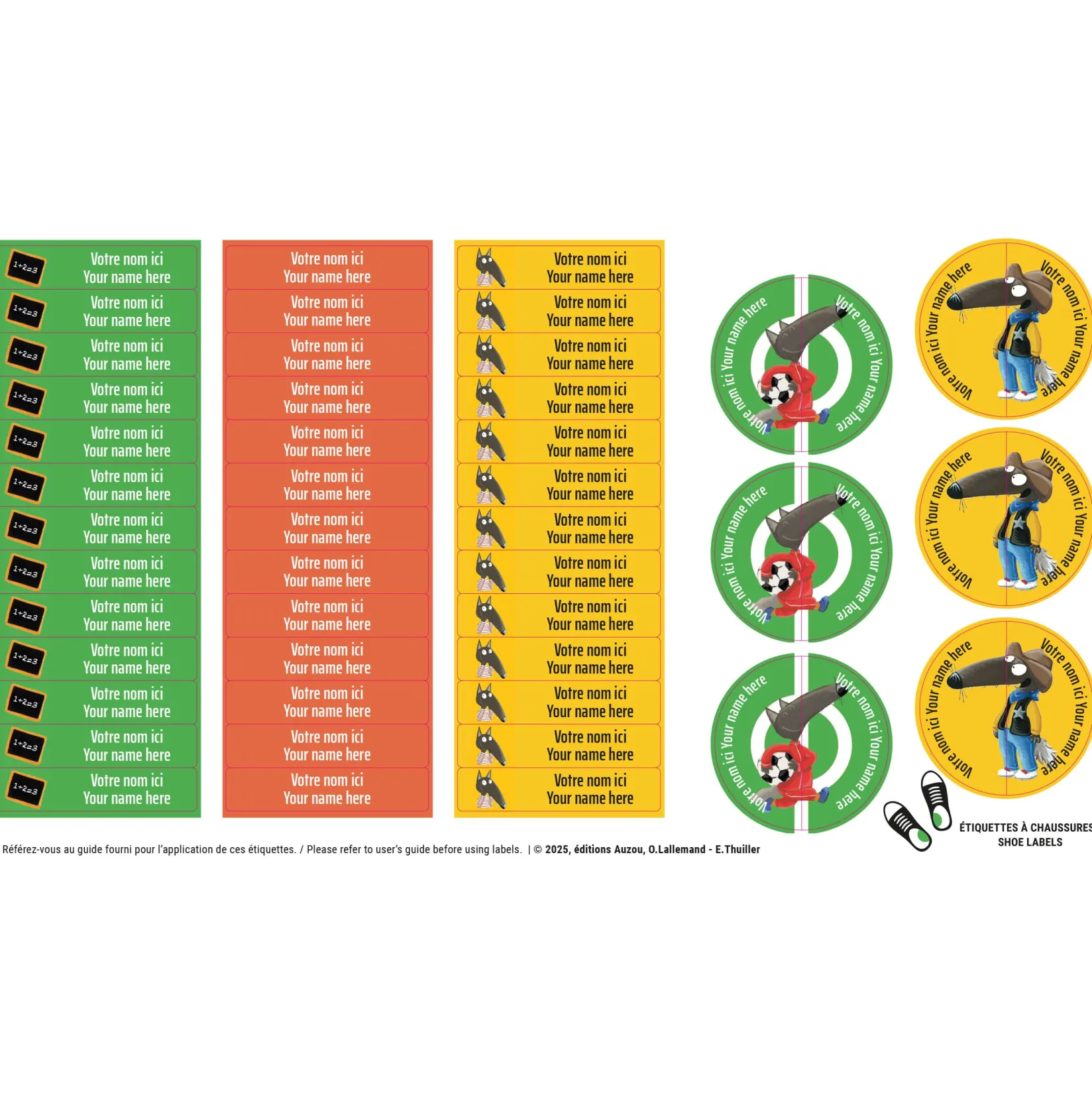 Sale Daycare Name Labels - Little Wolf Kids Personalized Name Labels|Personalized Name Labels