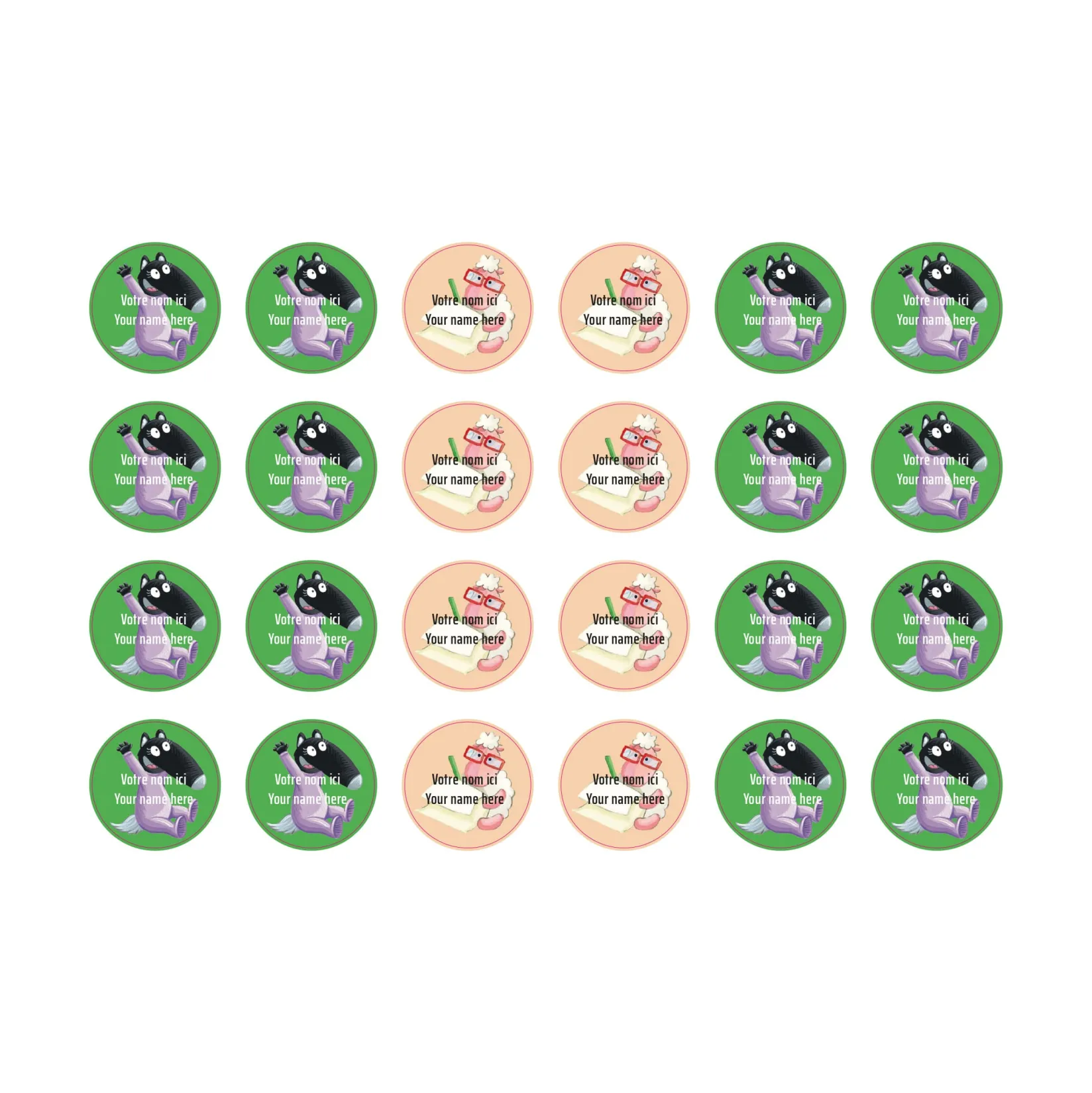 Sale Daycare Name Labels - Little Wolf Kids Personalized Name Labels|Personalized Name Labels