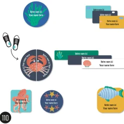 Sale Daycare Name Labels - Ocean Kids Personalized Name Labels|Personalized Name Labels