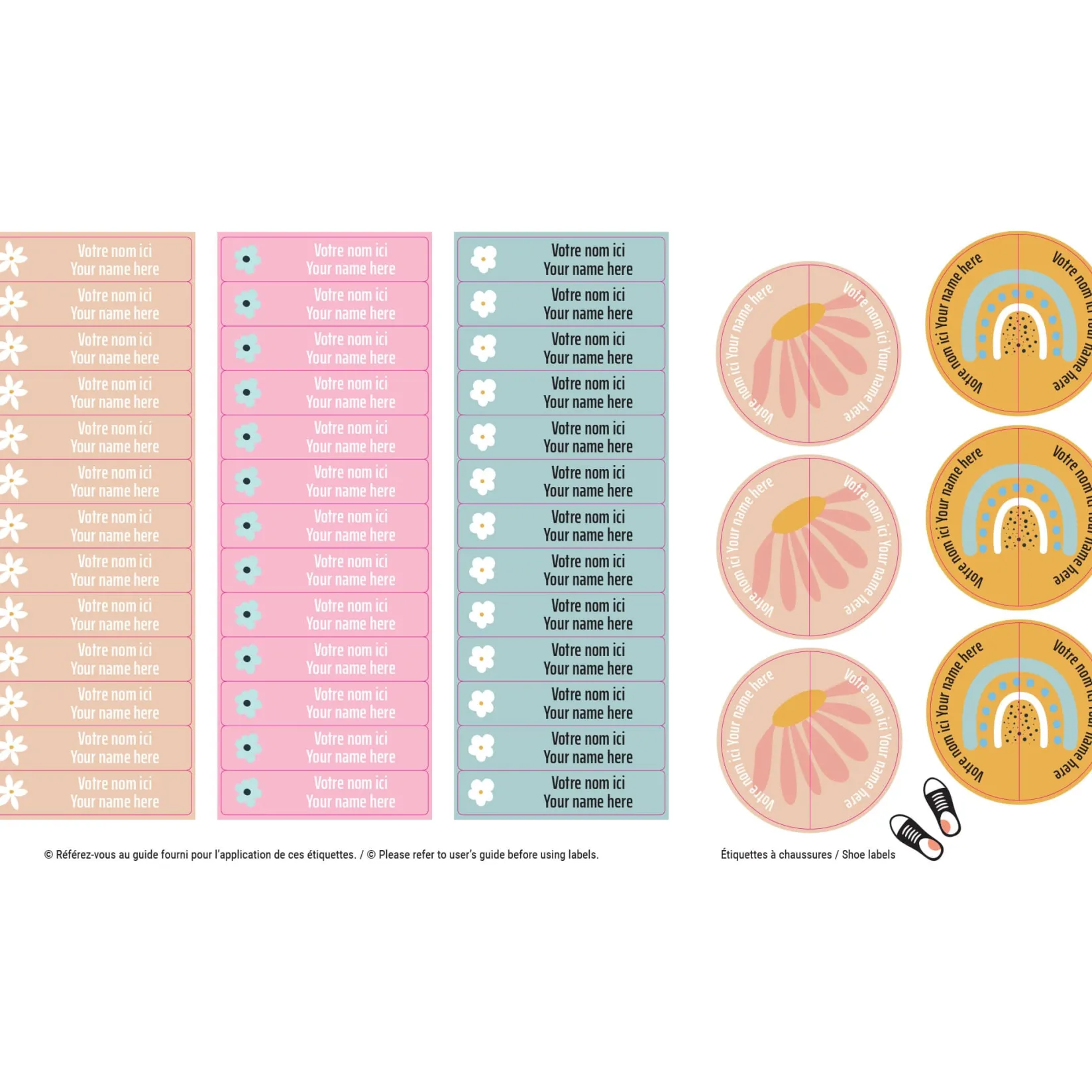 Hot Daycare Name Labels - Unicorn Lexie Kids Personalized Name Labels|Personalized Name Labels