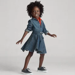 Dresses & Rompers>Polo Ralph Lauren Shirt Dress 2-6x Denim