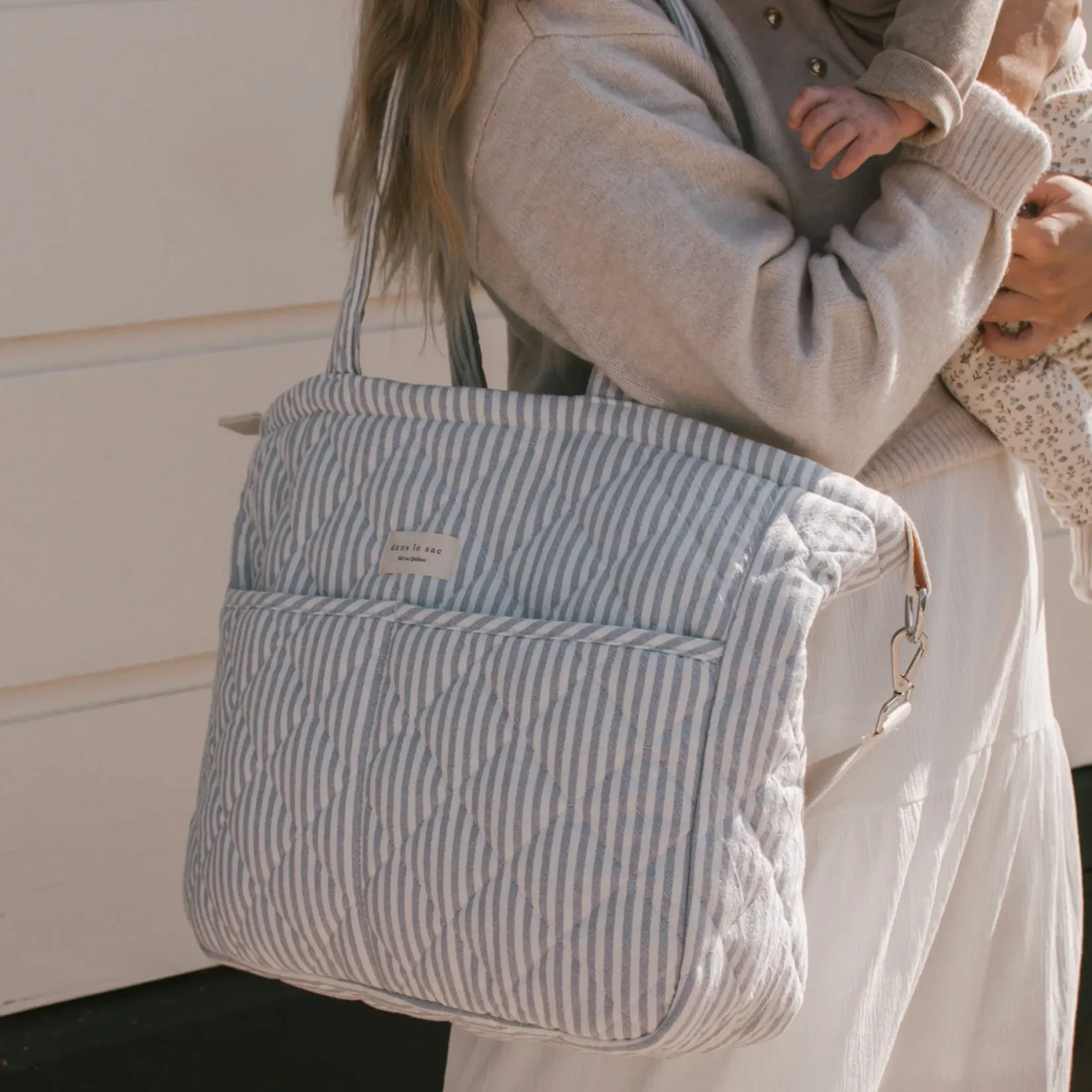 Online Diaper Bag-blue Strippe Diaper Bags|Diaper Bags