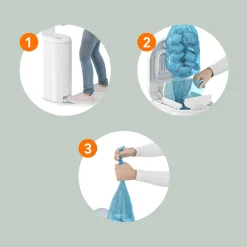 New Platinum Pail - Sage (18 bags) Diaper Pails