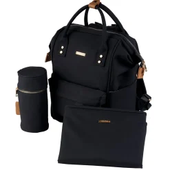 Hot Diapers Backpack Mani - Black Diaper Bags|Diaper Bags