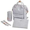 Diaper Bags|Diaper Bags>Bababing Diapers Backpack Mani - Grey Marl