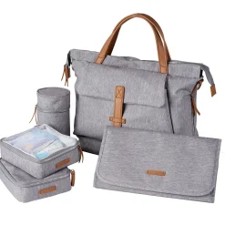 Hot Diapers Bag Erin - Grey Diaper Bags|Diaper Bags