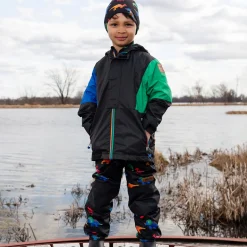 Outerwear>Deux par Deux Dinos 3in1 Spring Set 2-6 Black