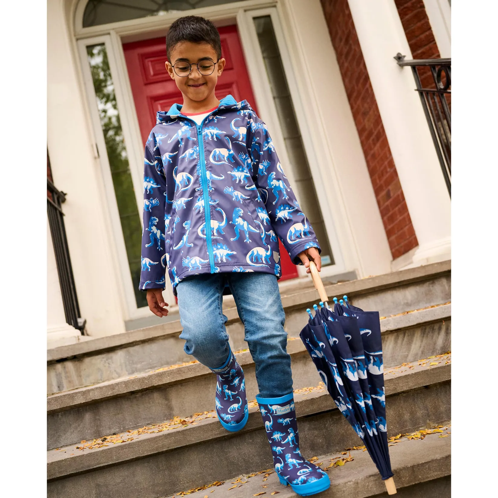 Rain Boots>Hatley Dinosaurs Rain Boot 5-2 Navy