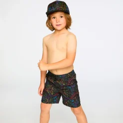 Swimsuits>Deux par Deux Dinosaurs Swim Short 2-6 Black