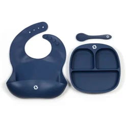 Outlet Dishes 3 Pieces Set - Blueberry Kids Breastfeeding|Tableware